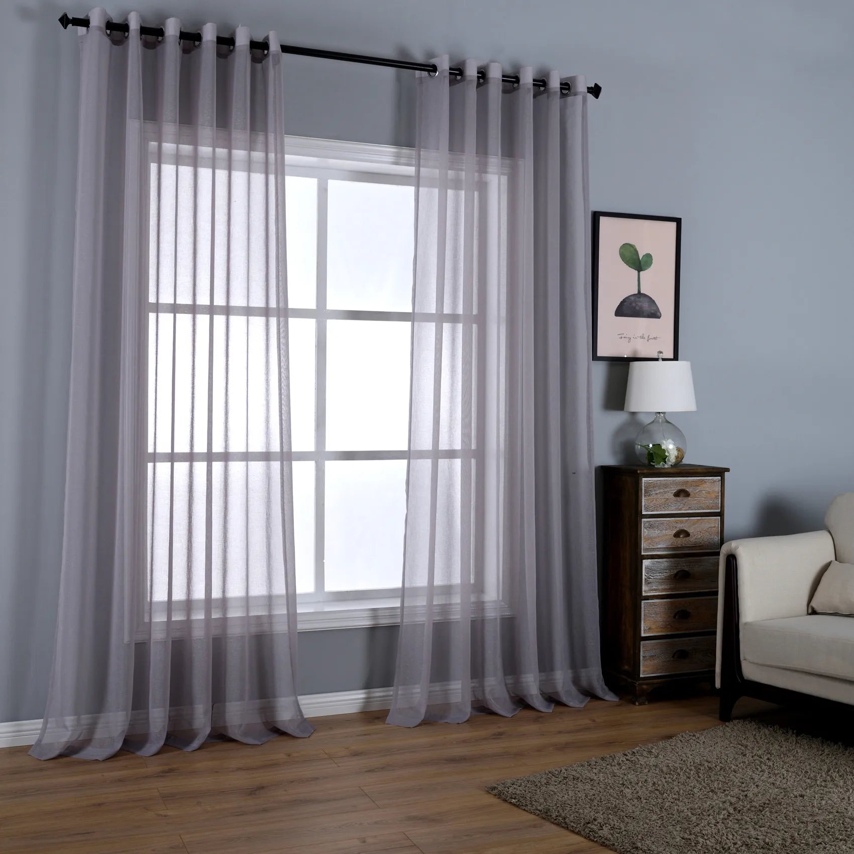 Sheer Tulle Window Curtain