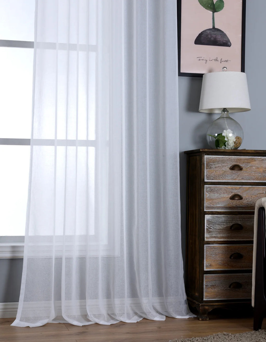 Sheer Tulle Window Curtain