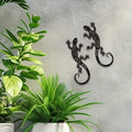 Wrought Iron Gecko Wall Art (Set of 2)