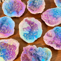 Aura White Agate Crystal Stone