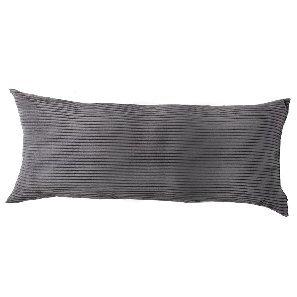 Striped Corduroy Body Pillow Cover