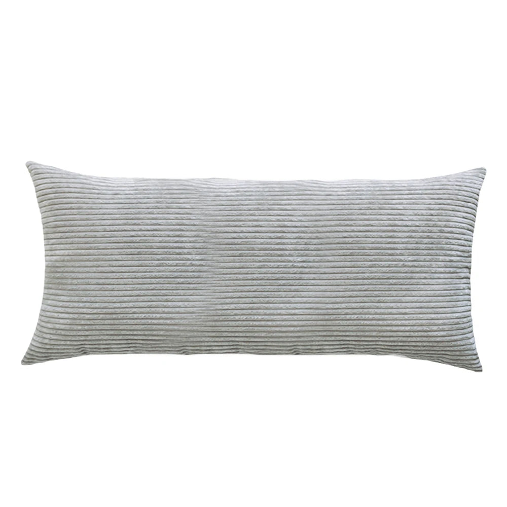Striped Corduroy Body Pillow Cover