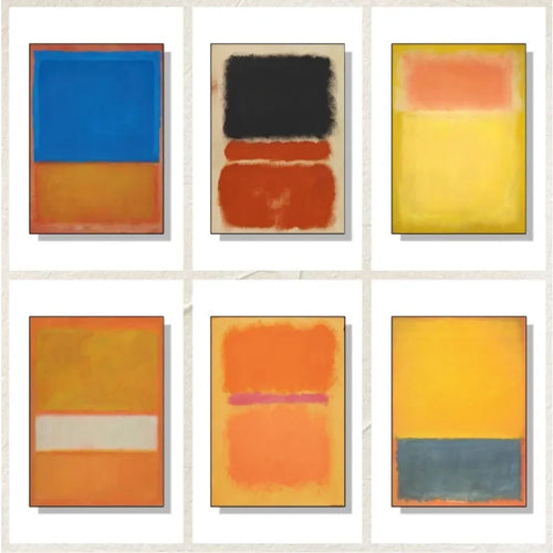 Abstract Colourblock Canvas Print