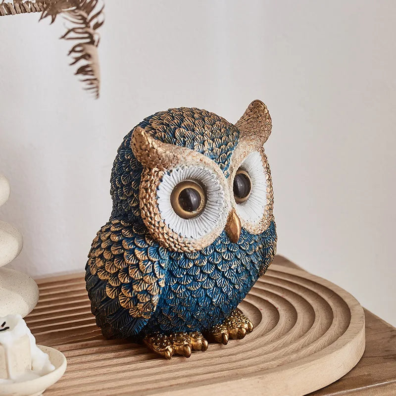 Handcrafted Resin Owl Figurine