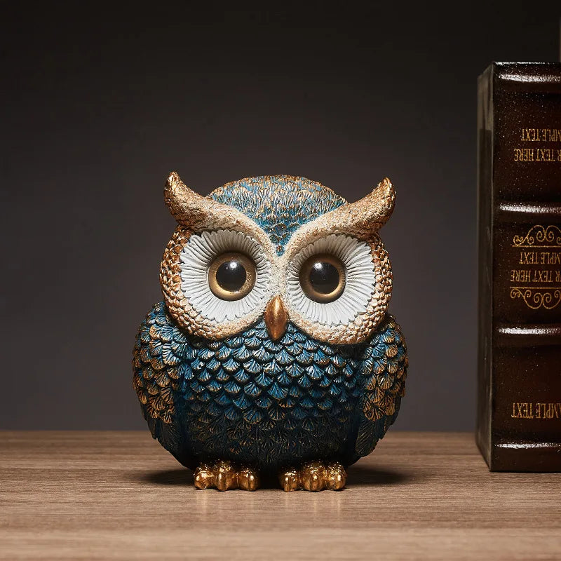 Handcrafted Resin Owl Figurine