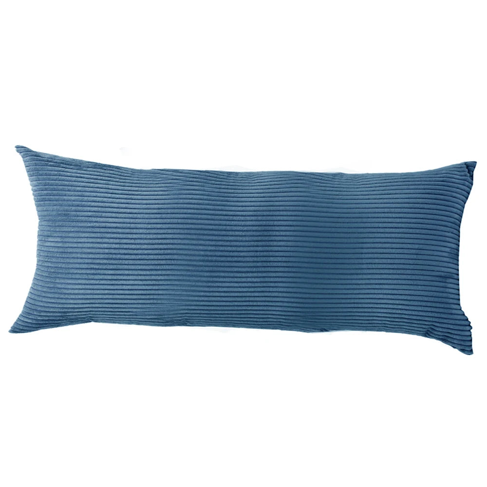 Striped Corduroy Body Pillow Cover