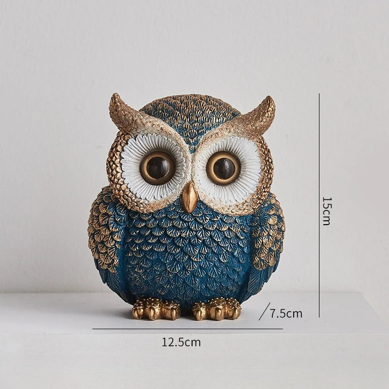 Handcrafted Resin Owl Figurine