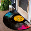 Retro Vinyl Record Half-Round Doormat