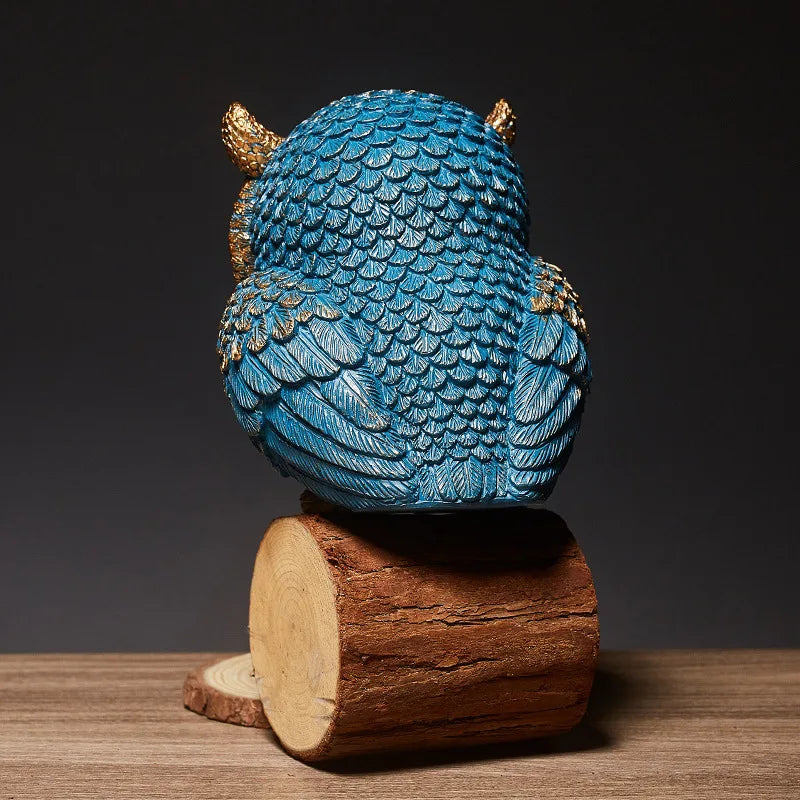 Handcrafted Resin Owl Figurine