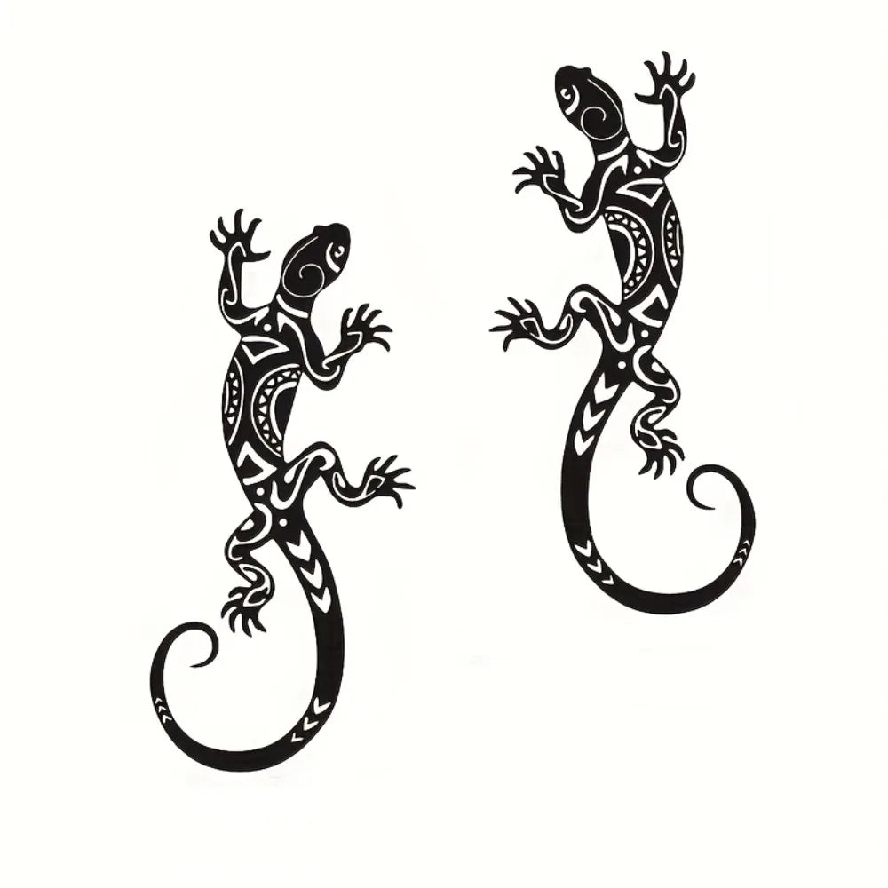 Wrought Iron Gecko Wall Art (Set of 2)